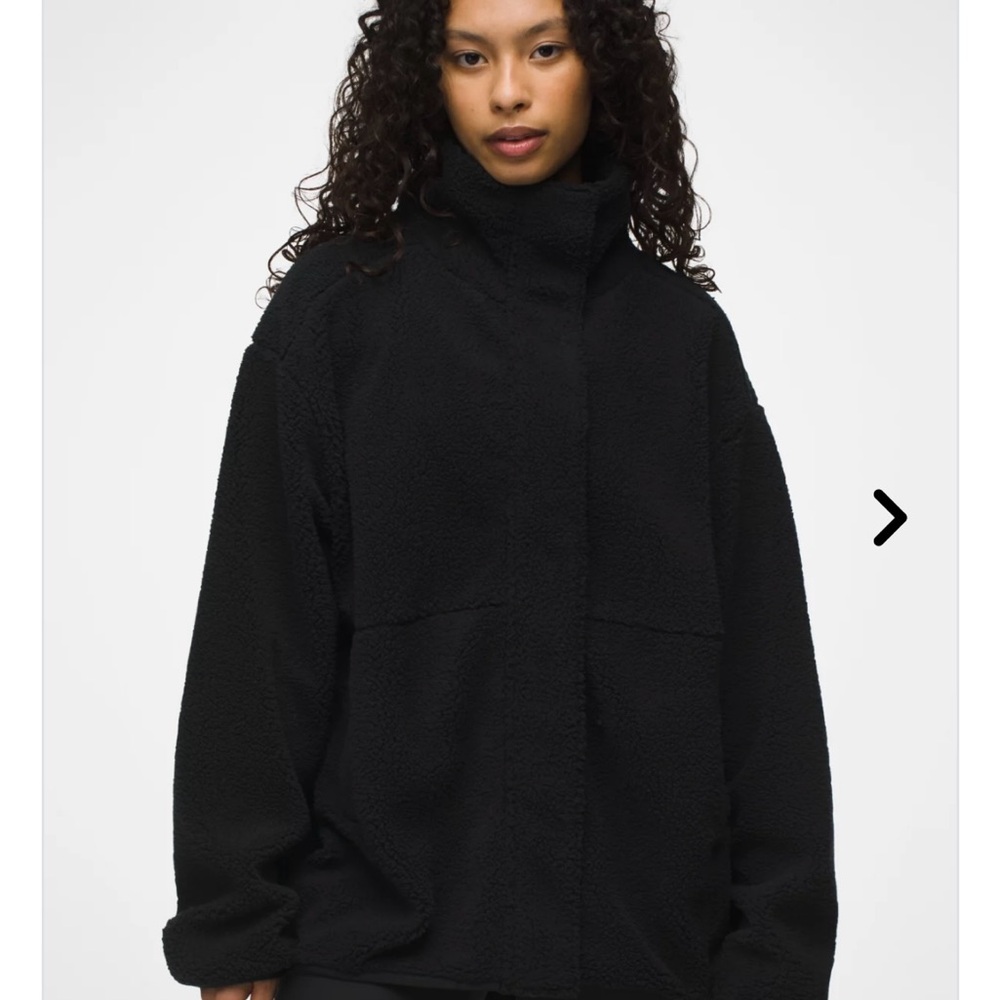 Prana Black Teddy Jackets